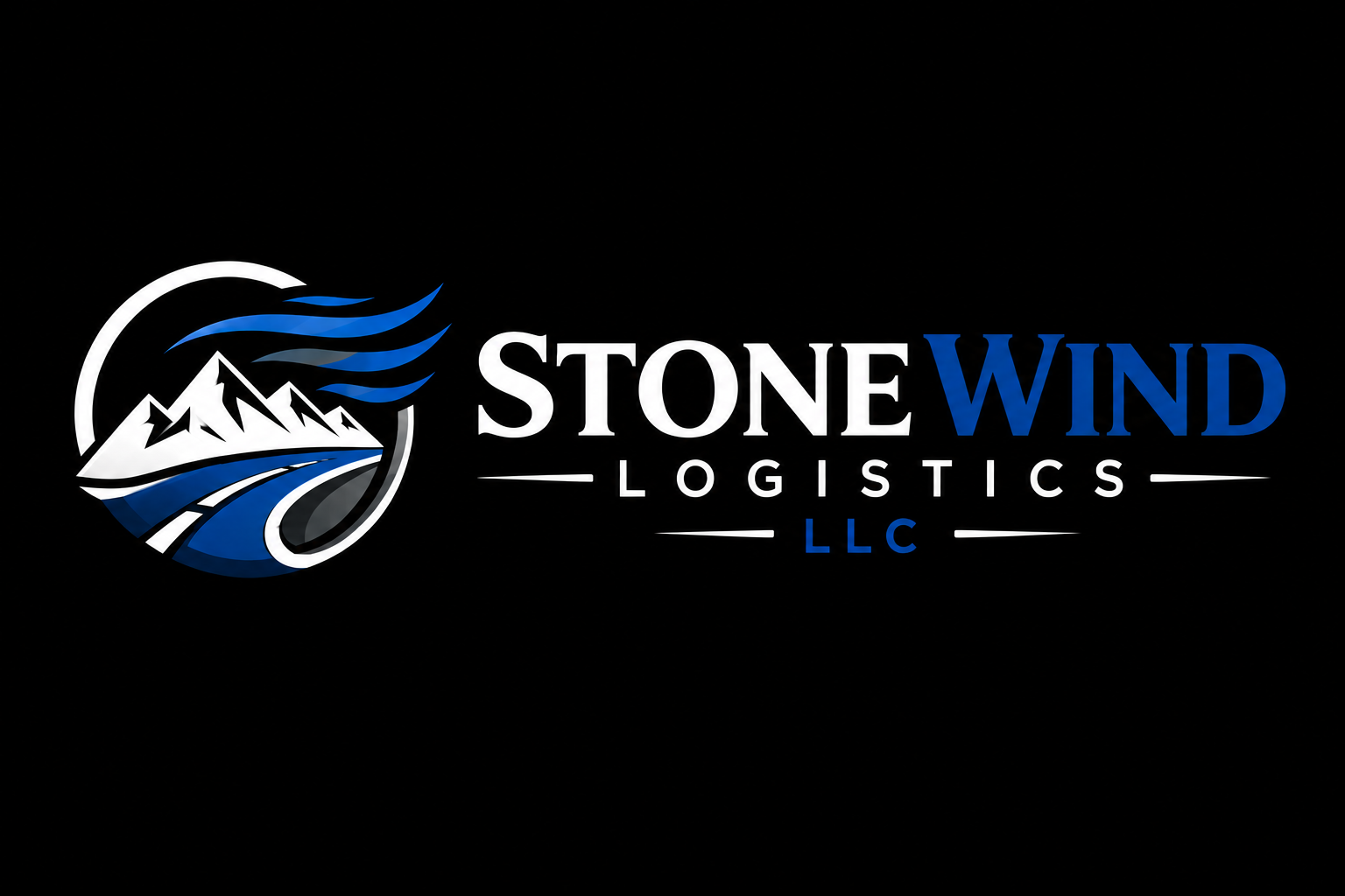 StoneWind Logistics logo on black